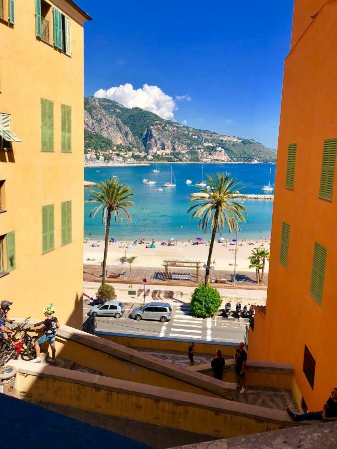 Les Sablettes Lägenhet Menton Exteriör bild