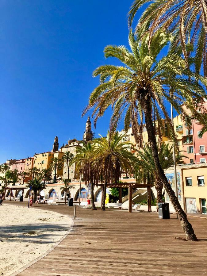 Les Sablettes Lägenhet Menton Exteriör bild