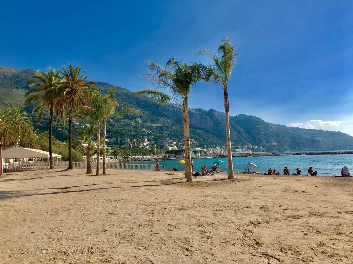 Les Sablettes Lägenhet Menton Exteriör bild