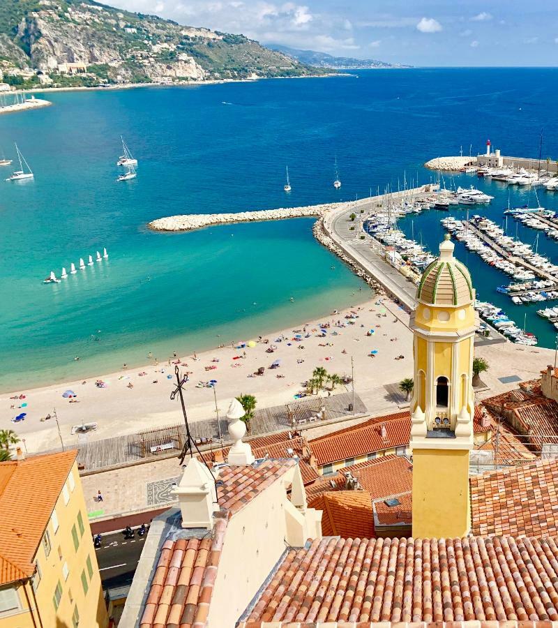 Les Sablettes Lägenhet Menton Exteriör bild