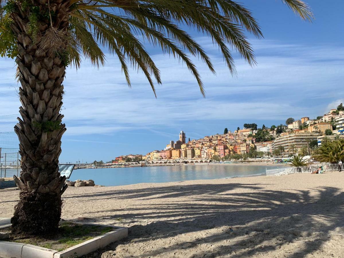 Les Sablettes Lägenhet Menton Exteriör bild