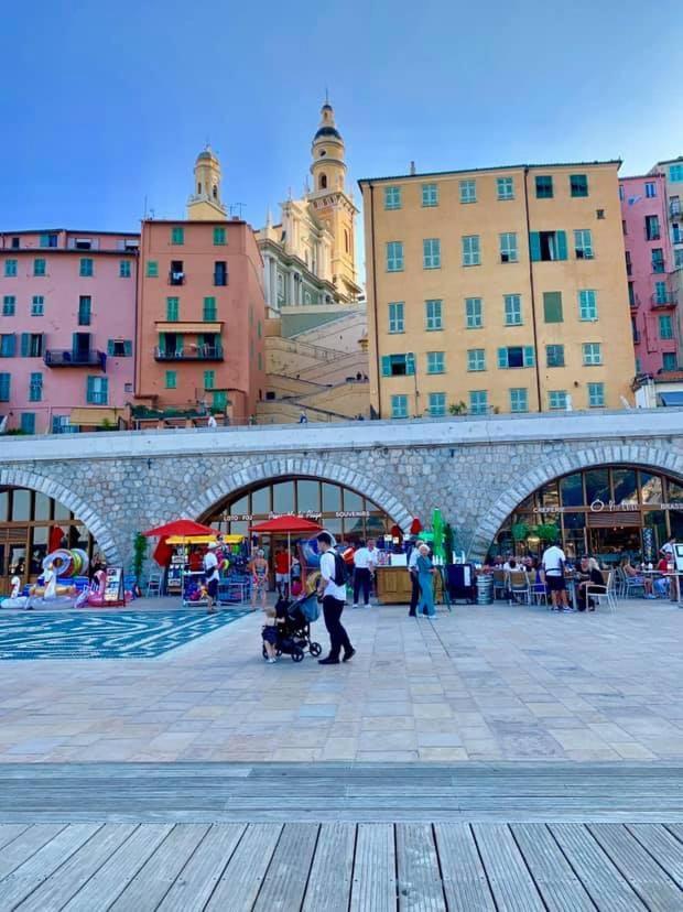 Les Sablettes Lägenhet Menton Exteriör bild
